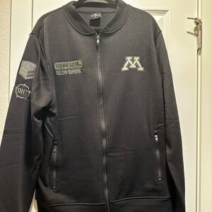 Minnesota Golden Gophers Black Zip-Up Jacket